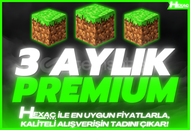 ⭐️MC Premium 3 Aylık! [Java+Bedrock]✅Garantili!