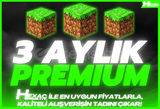 ⭐️MC Premium 3 Aylık! [Java+Bedrock]✅Garantili!