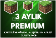 MC Premium 3 Aylık! [Java+Bedrock]✅Garantili!