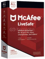 McAfee LiveSafe 1 Cihaz 1 Yıl