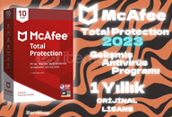 ⭐️ McAfee Total Protection 2023 - 1 YILLIK ⭐️ 