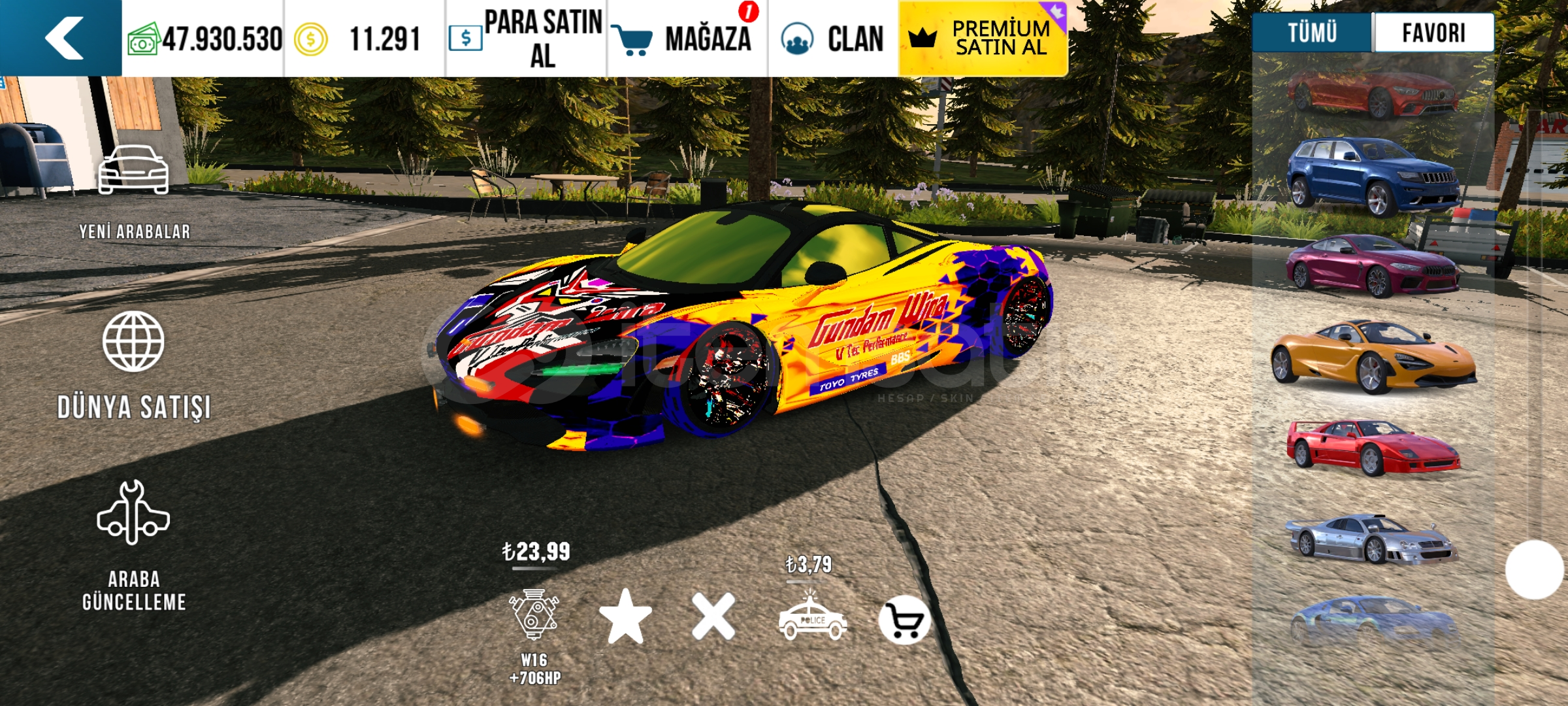 ⭐ McLaren Çizimli Araba ⭐ MythShop ⭐ McLaren Çizimli Araba ⭐ MythShop