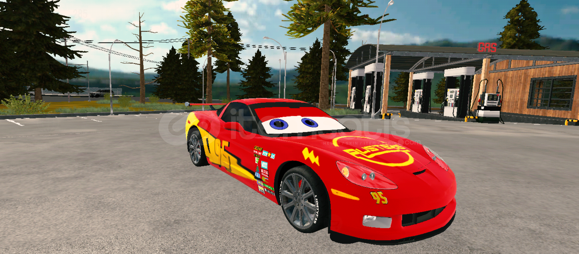 McQueen çizimli mazda McQueen çizimli mazda