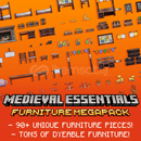  Medieval Furniture Megapack | Model