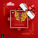 ⭐Mega Neon Amber Butterfly ⭐M Amber Butterfly