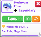 Mega Ride Mushroom Friend!