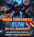 +MEGA UNRANKED EUW 30+ LVL EBEDİLİ HANDMADE