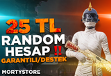 ⭐️ [ 25TL ] ⭐️ RANDOM HESAP GARANTİLİ/DESTEK⭐️