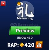 Menacing Emote | Blade Ball