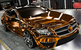 Mercedes CLS GOLD CHROME CAR PARKİNG 2 
