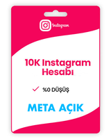 META AÇIK 10K TAKİPÇİLİ İNSTAGRAM HESABI