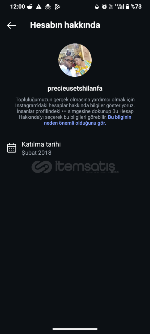 (meta açık) 190 TAKİPÇİ İNSTAGRAM HESABI (meta açık) 190 TAKİPÇİ İNSTAGRAM HESABI