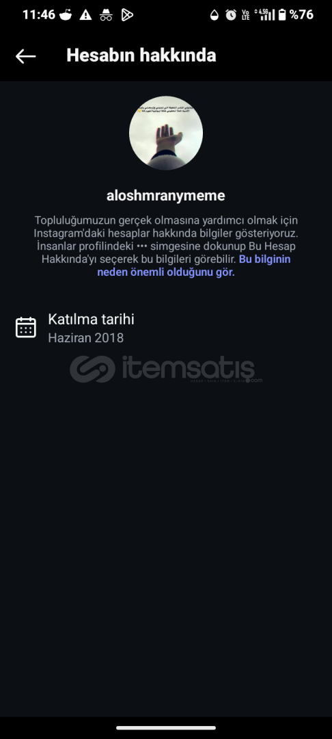 (meta açık) 281 TAKİPÇİ İNSTAGRAM HESABI (meta açık) 281 TAKİPÇİ İNSTAGRAM HESABI