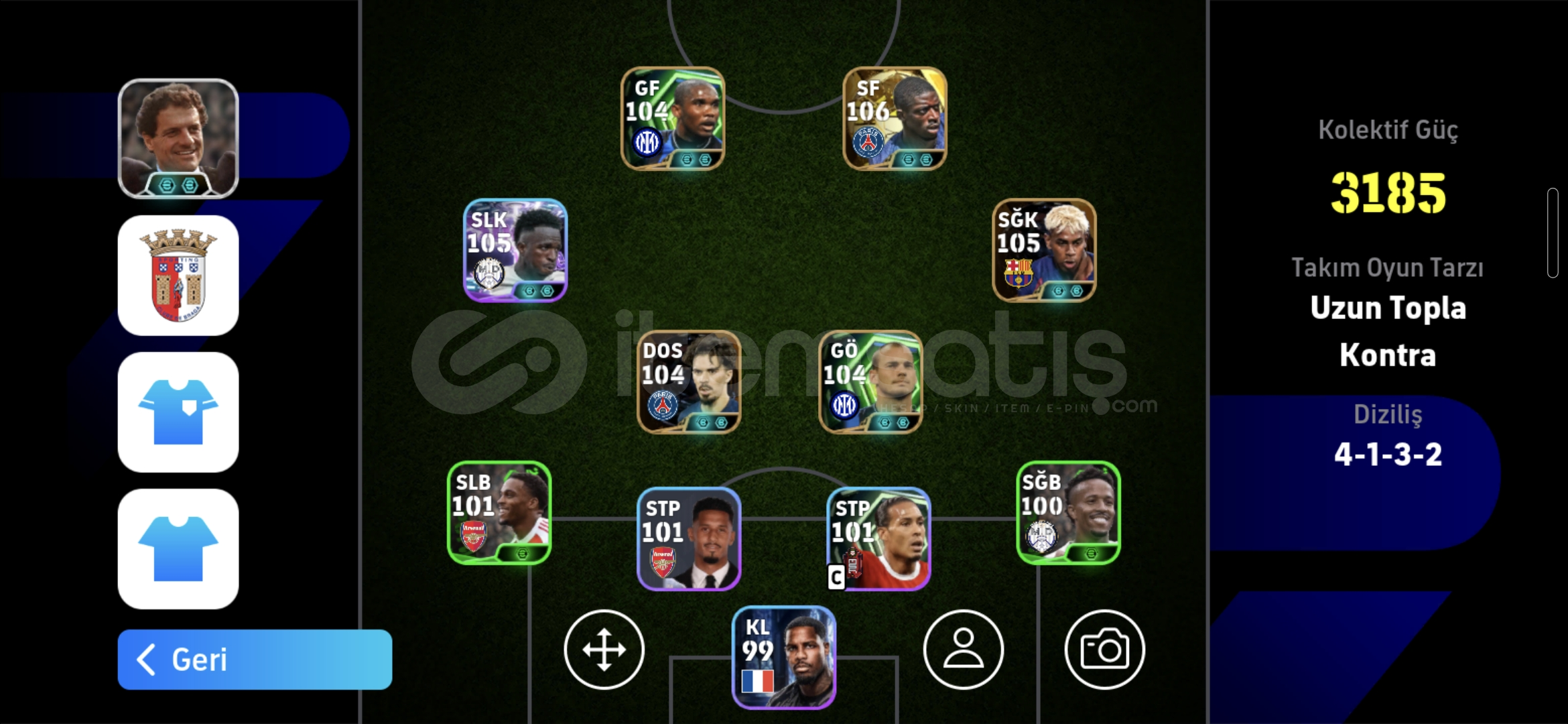 Ballondor Paketi+Eto,Vini,Bombacı Diaz,Sneijder Ballondor Paketi+Eto,Vini,Bombacı Diaz,Sneijder