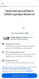  Meta Verified + 542 Takipçi + Rus Hesap