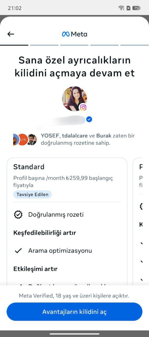 Meta Verified + Aralık 2016 Tarihli  Meta Verified + Aralık 2016 Tarihli
