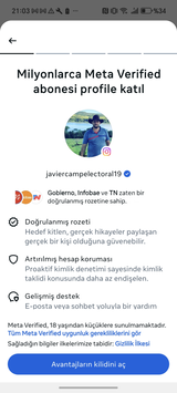 META VERİFİED + META Aİ + 100 DOĞAL TAKİPÇİ 