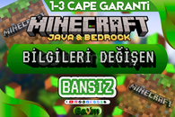 CAPELİ + BANSIZ | MİNECRAFT HESABI / TÜM BİLGİLERİ DEĞİŞEN