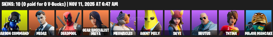 MİDAS | DEADPOOL | 10 SKIN