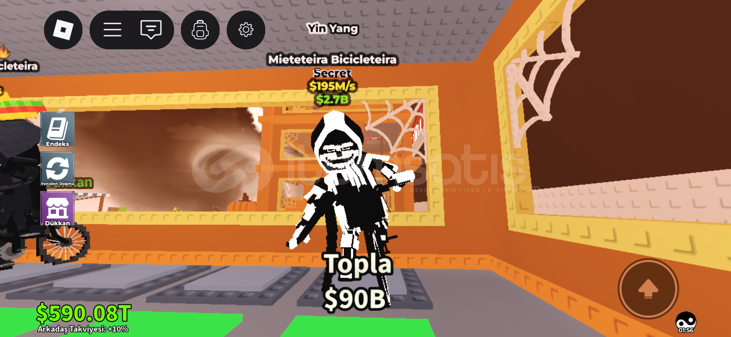 Mieteetetira bicicleteira (ying-yang) 195m Mieteetetira bicicleteira (ying-yang) 195m