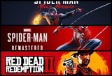 Miles Morales + Spiderman Remastered + RDR 2 