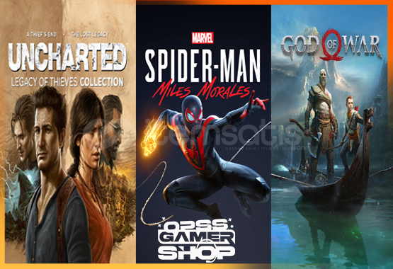 Miles Morales + Uncharted + God Of War Miles Morales + Uncharted + God Of War