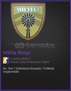 MİLİTİA BROŞ ! HIZLI TİCARET !