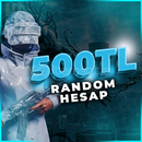 ⭐MİN 100 SKİN! 500TL PUBGM RANDOM HESAP