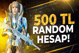 (MİN 150 SKİN ) 500 TL PUBGM RANDOM 