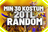 ⭐MIN 30 KOSTÜM⭐ 20TL RANDOM PUBGM HESAP