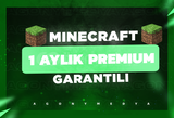 ⭐Minecraft 1 Aylık Premium + Garantili