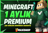❤️Minecraft 1 Aylık Premium Hesap |✅GARANTİLİ