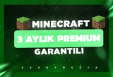 ⭐Minecraft 3 Aylık Premium + Garantili