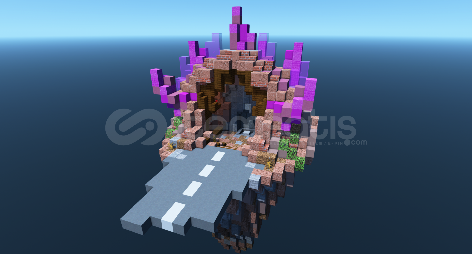 Minecraft BedWars Map | Wasteland Minecraft BedWars Map | Wasteland