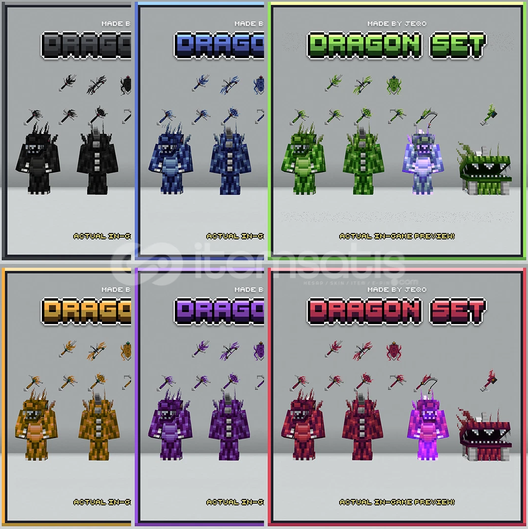 ⭐Minecraft Dragon Set 6'lı Paket⭐ ⭐Minecraft Dragon Set 6'lı Paket⭐