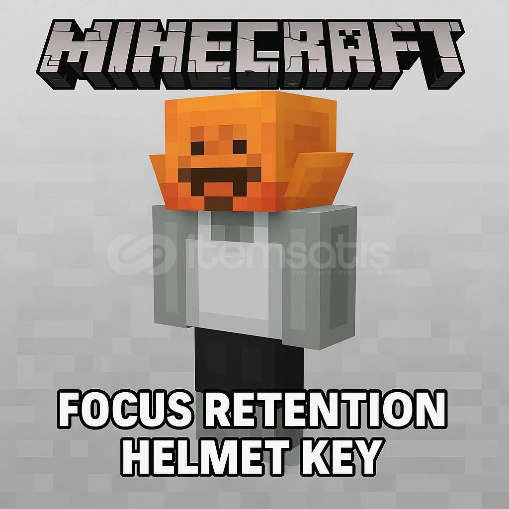 Minecraft Focus Retention Helmet Dijital Kod Minecraft Focus Retention Helmet Dijital Kod