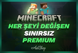 ⭐ Minecraft Her Şeyi Değişen Premium Hesap