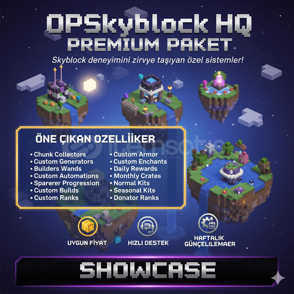 Minecraft OPSkyblock | HQ Premium Paket Minecraft OPSkyblock | HQ Premium Paket