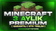 Minecraft Premium Hesap 3 Aylık [GARANTİLİ]