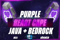 ⭐ Minecraft Purple Heart Cape | Dijital Kod ❤️ ⭐ Minecraft Purple Heart Cape | Dijital Kod ❤️