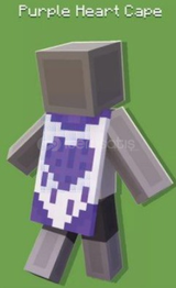 Minecraft - Purple Heart Cape - Özel Anahtar