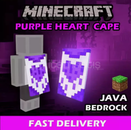 ⭐ Minecraft Purple Heart Twitch Cape Güvenilir 