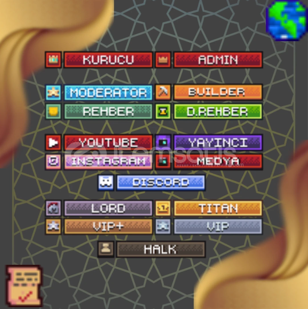 ⭐Minecraft Rank Paketi Özel İçerik⭐ ⭐Minecraft Rank Paketi Özel İçerik⭐