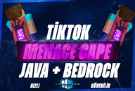 ⭐ Minecraft Tiktok Menace Cape | Dijital Kod ❤️