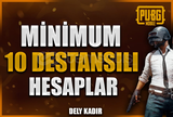 MİNİMUM 10 DESTANSILI RANDOM HESAPLAR