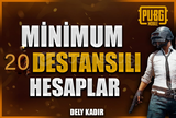 MİNİMUM 20 DESTANSILI RANDOM HESAPLAR