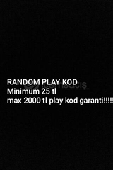 Minimum 25 Max 2000 tl garanti play kod