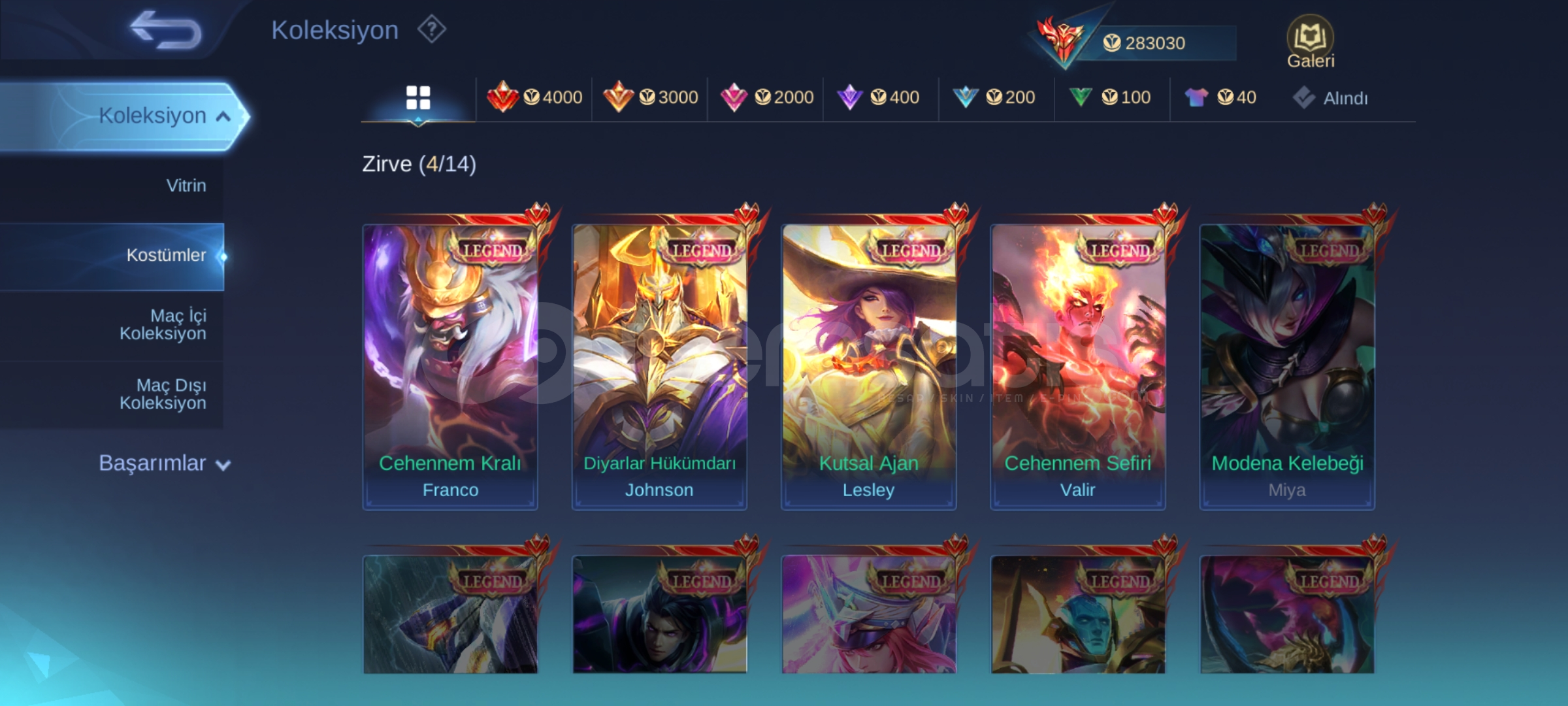 MLBB 535 KOSTÜM KÜRESEL 285K MLBB 535 KOSTÜM KÜRESEL 285K