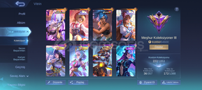 MLBB MEŞHUR KOLEKSİYONER 3 MİD SUP MAİN HESAP MLBB MEŞHUR KOLEKSİYONER 3 MİD SUP MAİN HESAP