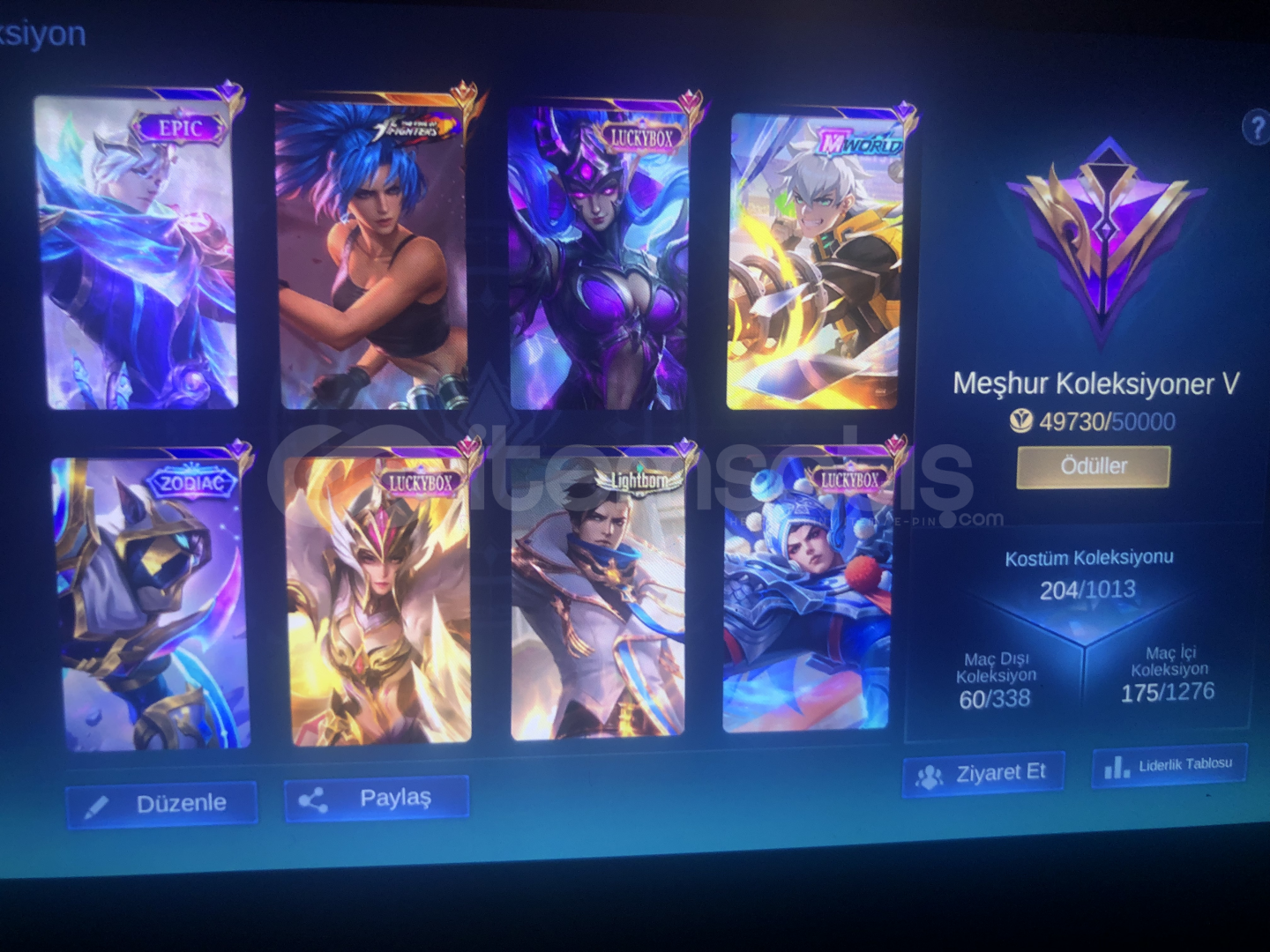 Mlbb meshur koleksiyoner V hesap gus main smurf Mlbb meshur koleksiyoner V hesap gus main smurf